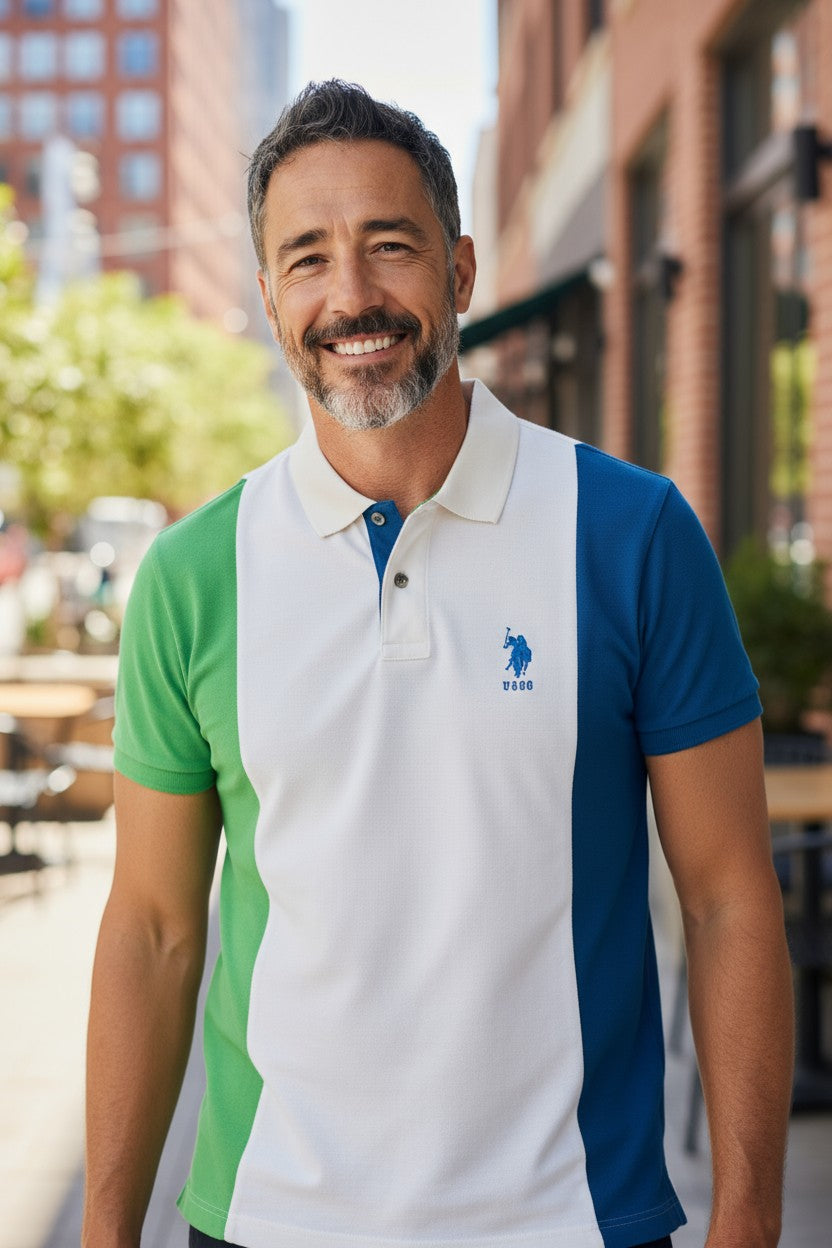 U.S. Polo Assn. Men’s Colorblock Polo T-Shirt