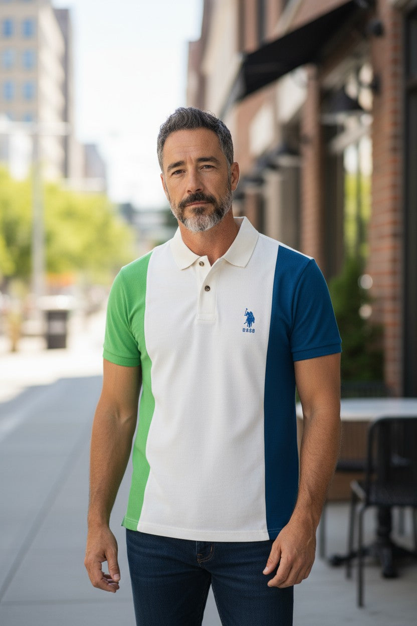 U.S. Polo Assn. Men’s Colorblock Polo T-Shirt