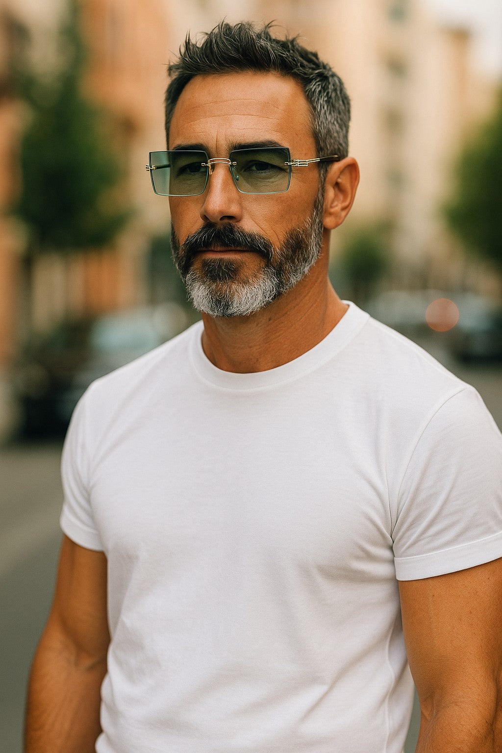Premium Rimless Square Sunglasses