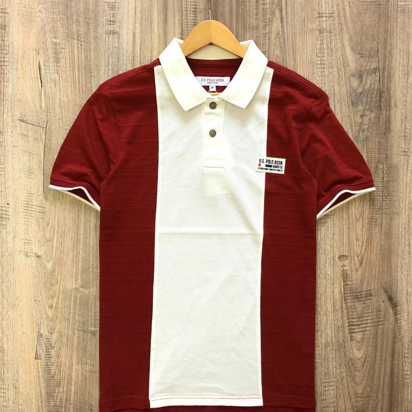 The Axis Polo Men’s US PA Colorblock Polo T-Shirt